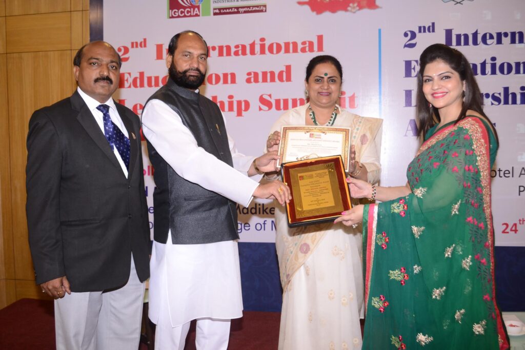 Indo Global Outstanding Exemplary Educationist Award by International Education 2016